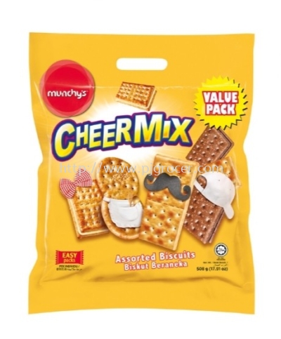 MUNCHYS CHEERMIX ASSORTED BISCUITS 508G