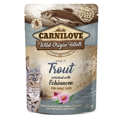 Carnilove Trout with Echinacea Cat Pouch 85g