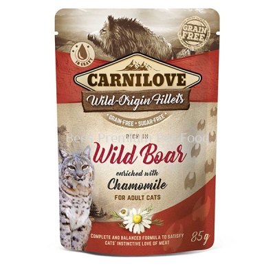 Carnilove Wild Boar with Chamomile Cat Pouch 85g