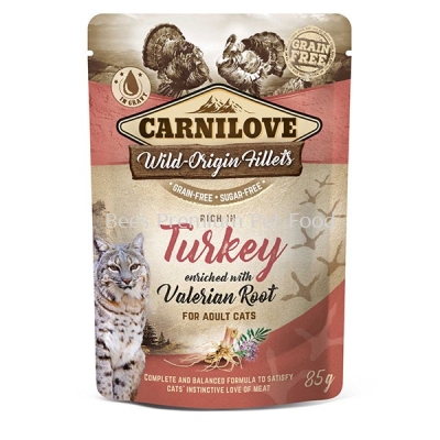 Carnilove Turkey with Valerian Cat Pouch 85g