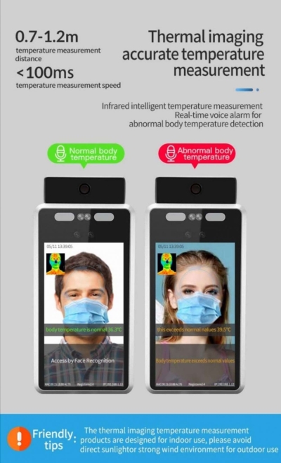 Face Recognition and Body Temperature Terminal (Long Range)