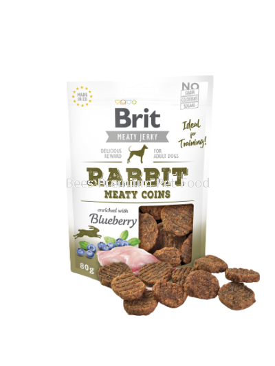 Brit Meaty Jerky Rabbit Meaty Coins 80g