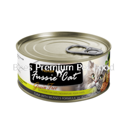 Fussie Cat Tuna with Mussels Can 80g