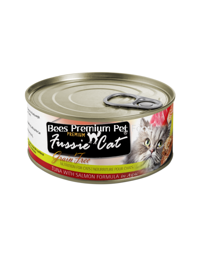 Fussie Cat Tuna with Salmon Can 80g