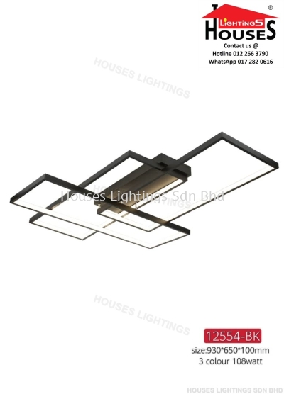 WALL 12554 BK 108W LED-3C