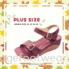 PlusSize Women 2 inch Sandals- PS-880-2 MAROON Colour Plus Size Shoes