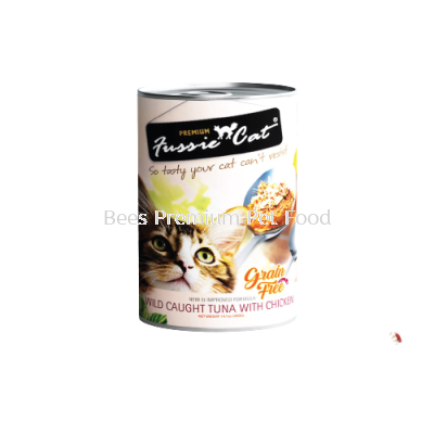 Fussie Cat Wild Caught Tuna with Chicken Can 400g