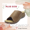 Plus Size Comfort Slipper -PS 818-56- KHAKI Colour Plus Size Shoes