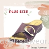 Plus Size Comfort Slipper -PS 818-34- MAROON Colour Plus Size Shoes