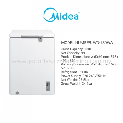 MIDEA CHEST FREEZER WD-130W