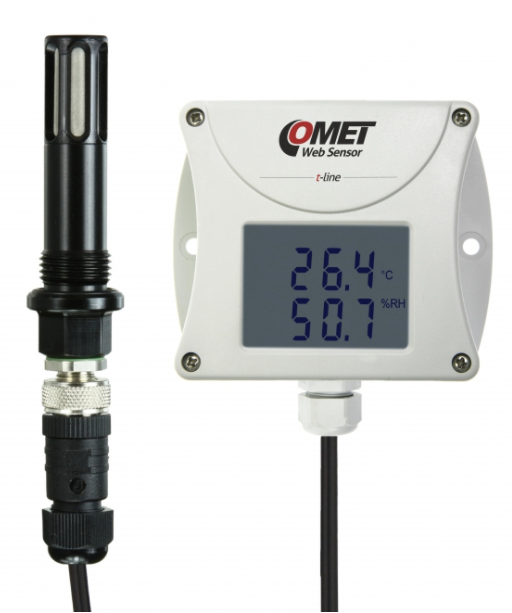 COMET T3511P Web sensor - compressed air remote thermometer hygrometer with Ethernet interface