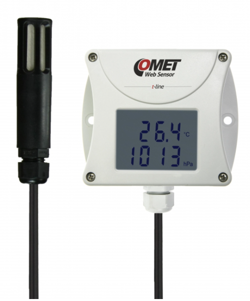 comet t7511 web sensor - remote thermometer hygrometer barometer with ethernet interface