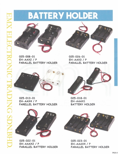 AA / AAA Battery Holder + Wire Leads