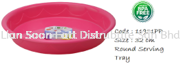 32cm Round Serving Tray Table Utensils Plastic Household Ware