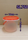 SL750 MICROWAVE ROUND CONTAINER WITH HANDLE / BEKAS POPCORN / COOKIES CONTAINER (750ML) Goodies , Door Gift Accessories 