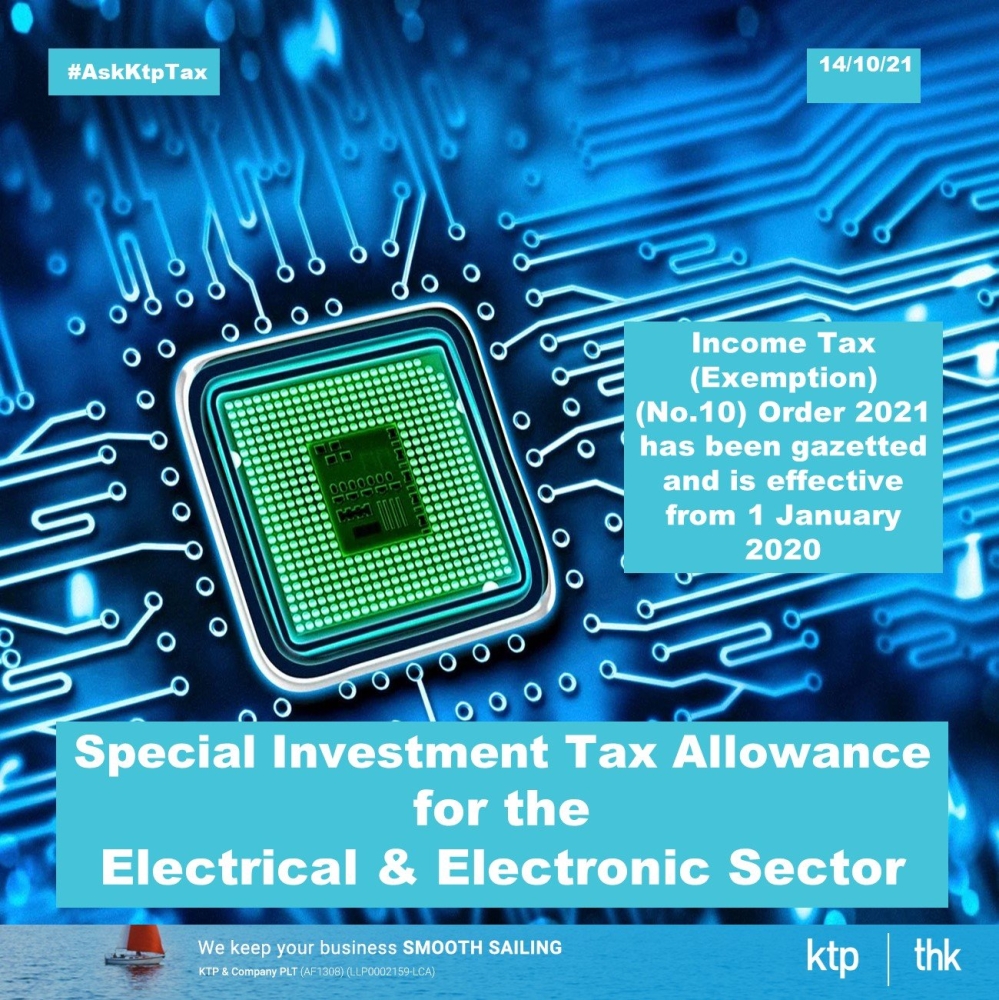 Special Investment Tax Allowance for E&E Industry