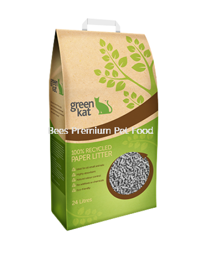 Green Kat 100% Recycled Cat Litter 24L