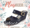 PlusSize Women 2.5 inch Wedges- PS-618-21 BLACK Colour Plus Size Shoes