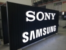 Signboard-3D lettering aluminium box up with LED light Signboard