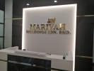 3D Lettering gold stainless steel box up Office Signage & Indoor Reception Signage