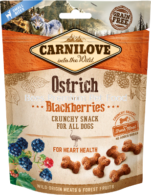 Carnilove Ostrich with Blackberries Dog Snack 200g