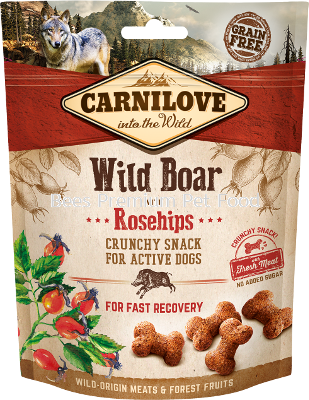 Carnilove Wild Boar with Roseships Dog Snack 200g