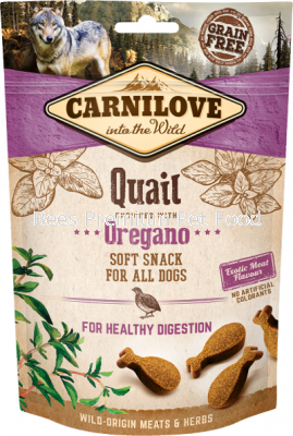 Carnilove Quail with Oregano Dog Snack 200g