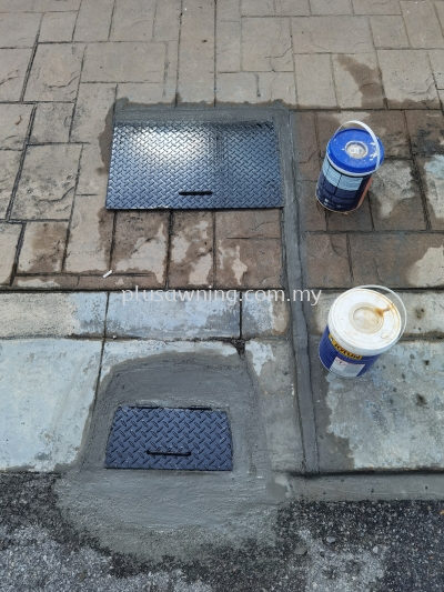 Drain Jacket Plate @Palmiera Kinrara Residence, Jalan DU 3/5, Taman Damai Utama, Puchong