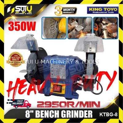 KING TOYO KTBG-8 / KTBG8 8" Bench Grinder 350W 2950rpm