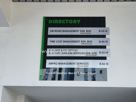 Building Directory Signage 