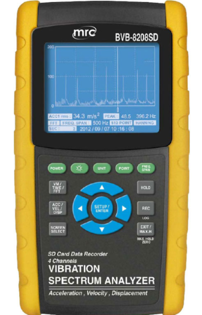 LUTRON BVB-8208SD VIBRATION SPECTRUM ANALAYZER