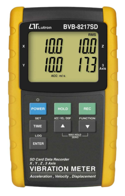 LUTRON BVB-8217SD X, Y, Z, 3 Axis VIBRATION METER