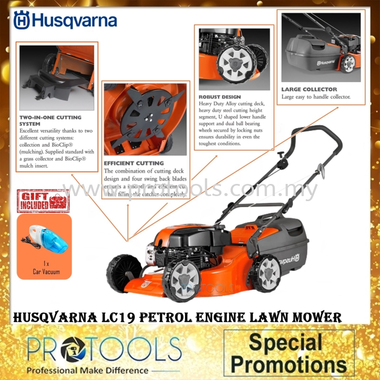 Husqvarna LC19 Petrol Engine Lawnmover