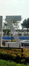 zizz aluminium 3d conceal huge lettering road side signage signboard at ampang kepong puchong shah alam  ALUMINIUM BIG 3D BOX UP LETTERING SIGNAGE