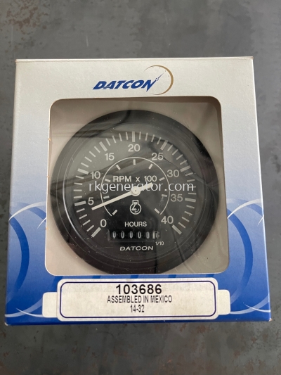 Datcon rpm Gauge Meter S/n 103686 MpuType 