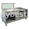 S/S DIPPED ROTI CANAI WITH GLASS SHELF + HOT PLATE + BURNER  Stainless Steel Equipment