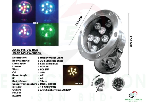 Special Lighting 1W-x9 Underwater Light JD SD145