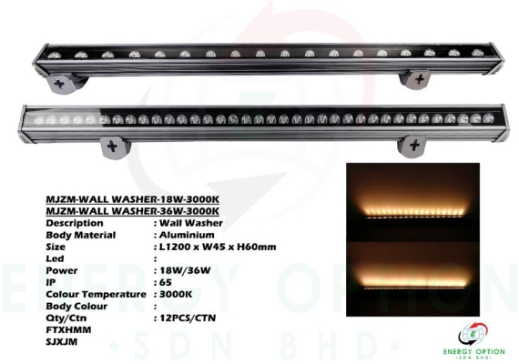 Special Lighting MJZM Wall Washer 18W & 36W 3000K