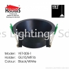 YET-005-1 PC BK R GU10 Eyeball Fitting Recess/Surface (MR16/GU10/PAR30/AR111)