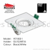 YET-002-1 PC WH SQ GU10 Eyeball Fitting Recess/Surface (MR16/GU10/PAR30/AR111)