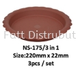 5inc, 7inc, 9inc (BY SET) Pasu Pokok Bunga Pinggan Plastic Flower Pot Tray - NS100/5, NS135/4, NS175/3 Flower Pot & Tray Gardening