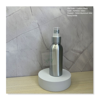 100ml Aluminum Mist Pump Bottle - PSPB002