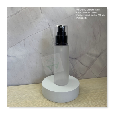 100ml Frosted PET Mist Pump Bottle - PSPB004