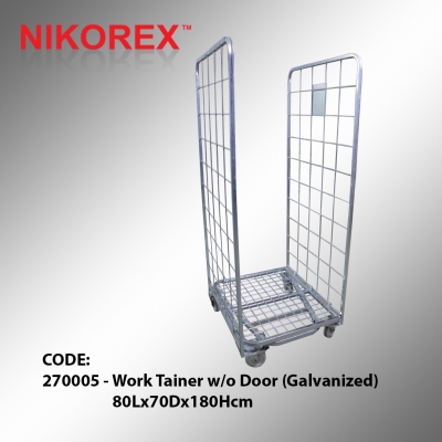 270005 - Work Tainer w/o Door (Galvanized) 80Lx70Dx180Hcm