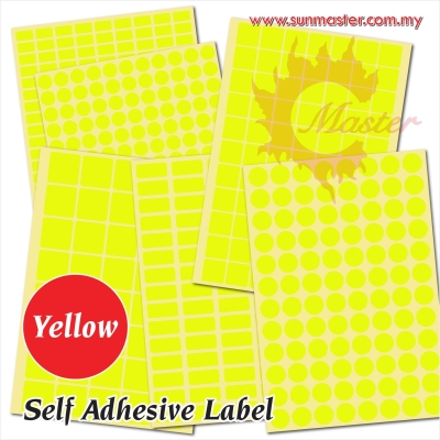 Self-Adhesive Labels - Yellow