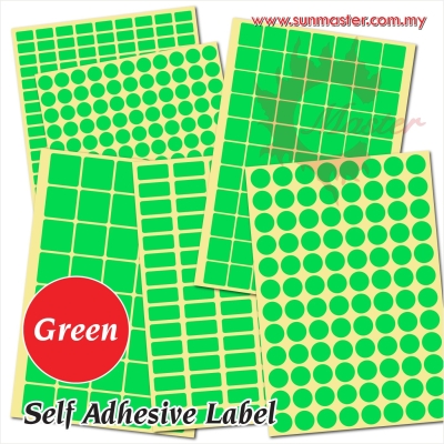 Self-Adhesive Labels - Green