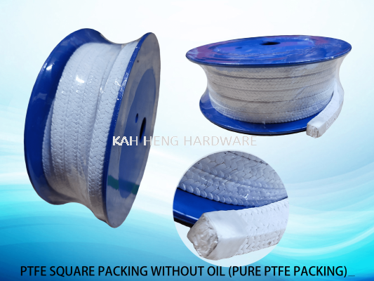 PTFE SQUARE PACKING WITHOUT OIL (PURE PTFE PACKING)