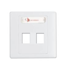 SIEMON Max British Double Layer Faceplate, Double