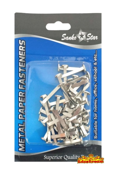 Sanko Star Mental Paper Fasteners 50pcs