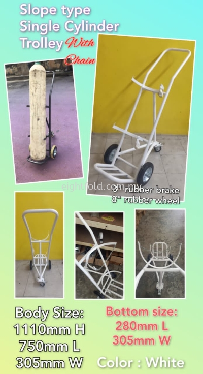 Oxygen Gas Cylinder Trolley